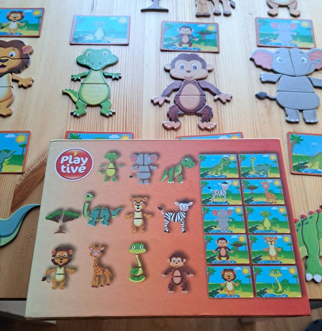 Puzzle imantado animales
