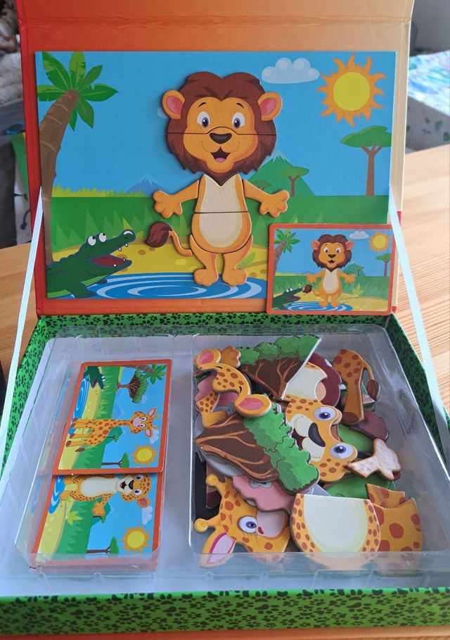 Puzzle imantado animales