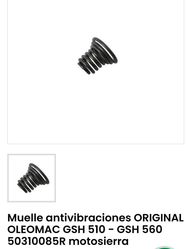 Muelle antivibracion