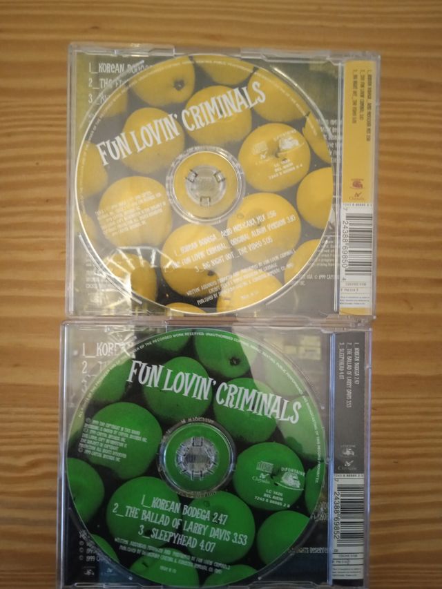 Fun Lovin' Criminals cd singles