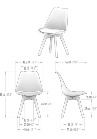 Pack x 4 Sillas NUEVAS Gris
