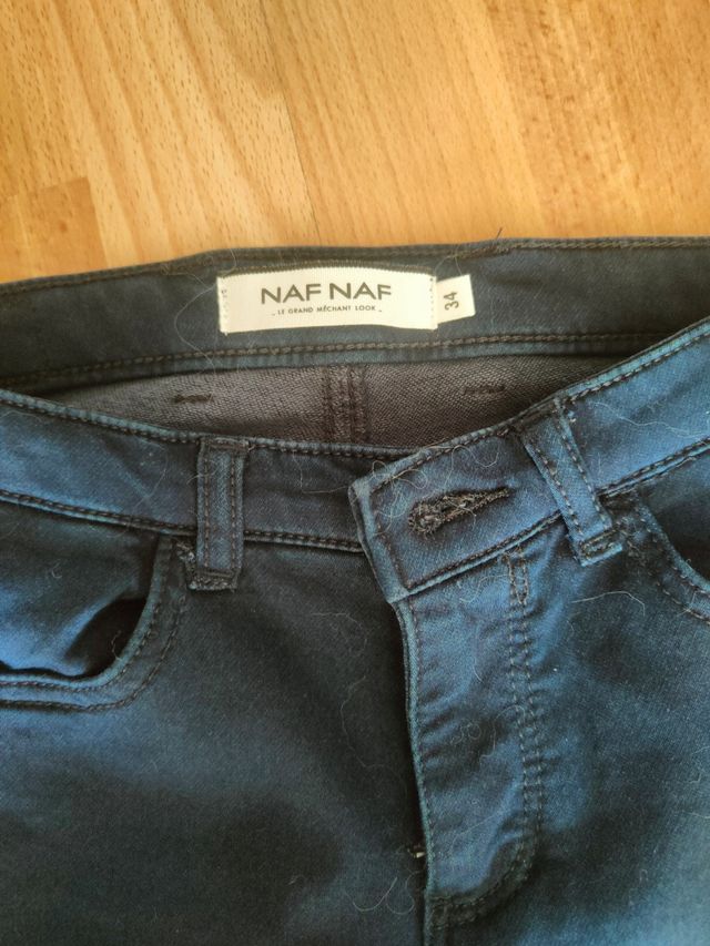 Pantalón pitillo Naf Naf Azul