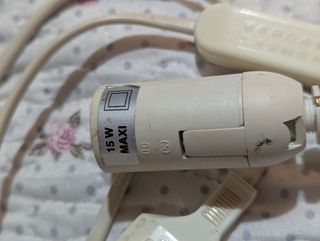 Portalampada per lampadine E14 con interruttore