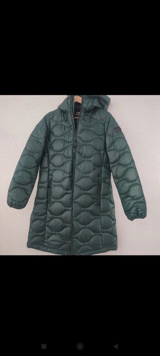 Abrigo plumas acolchado mujer talla 38