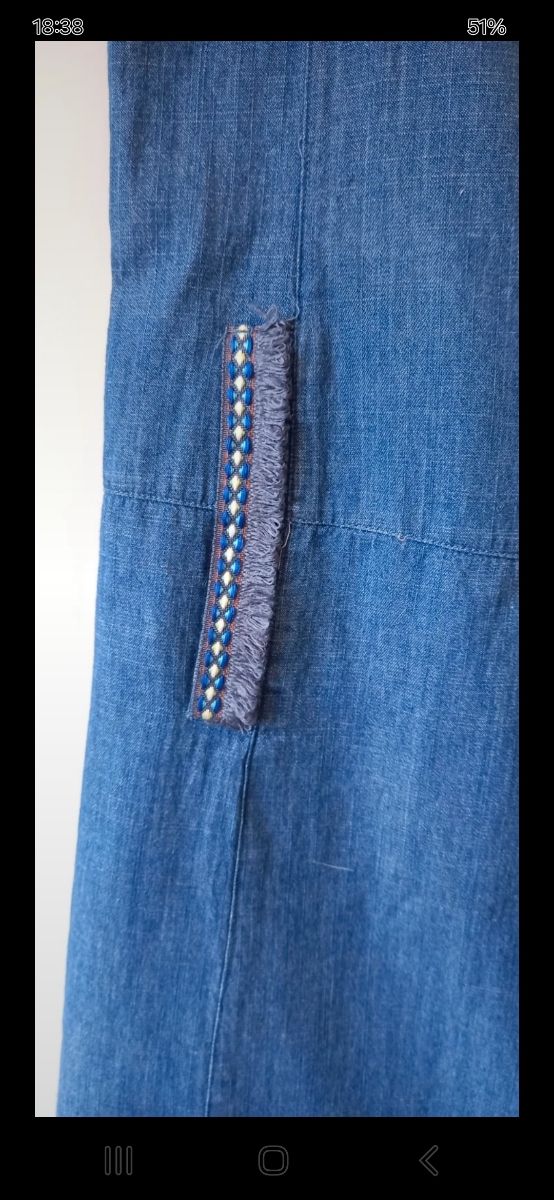 Vestido vaquero azul sin mangas