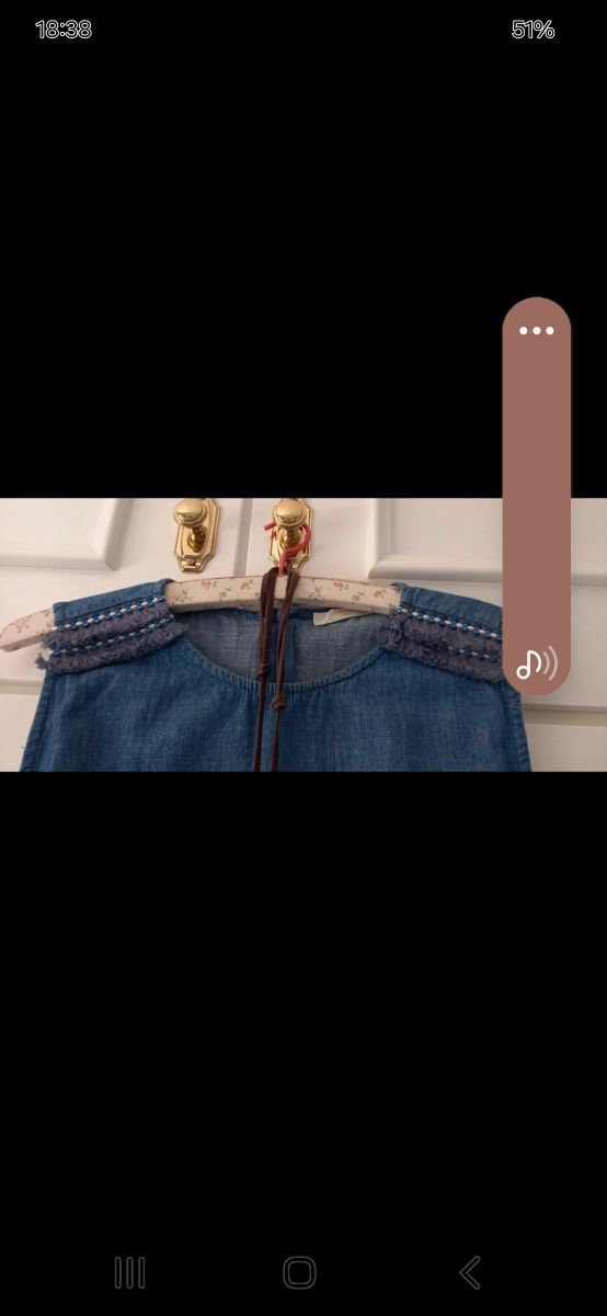 Vestido vaquero azul sin mangas