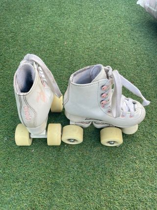 Patines 4 ruedas Roller Artístico Quad 100 Blanco 