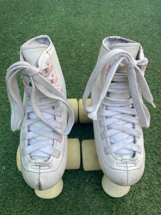 Patines 4 ruedas Roller Artístico Quad 100 Blanco 
