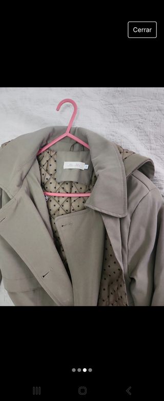 Gabardina calientita.