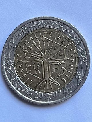 Moneda 2€ árbol vida 2001 coleccionista