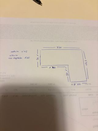 Sofa chaise longue beige