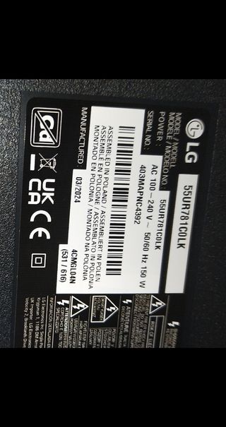 Despiece TV LG 55UR781C0LK tele televisor tv para