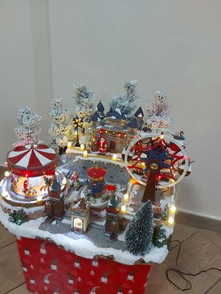 GIOSTRA NATALZIA con luci led, musica e movimento