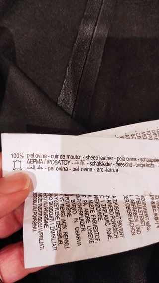 Pantalón 100% piel negro