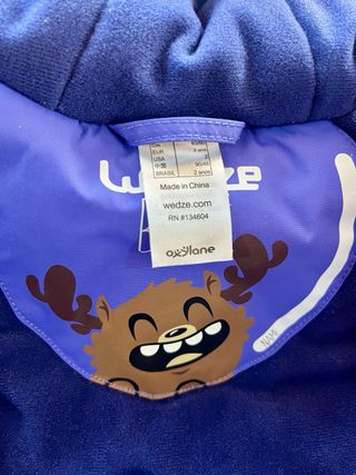 Mono esqui/nieve niño.