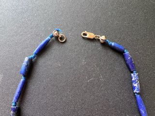 Collar lapislazuli y plata de ley