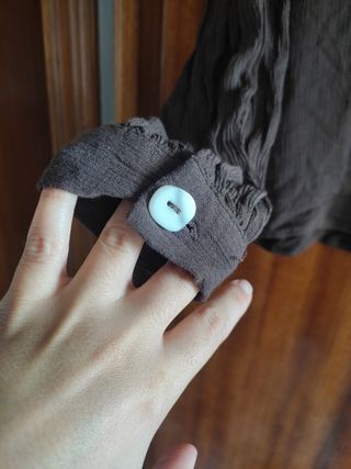Blusa bambula marrón