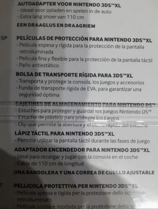 "OFERTA"Pack funda+accesorios New 3DS XL y 3DS XL 