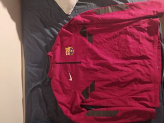 Sudadera de cuello nike barça roja