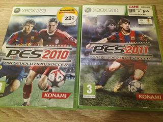 Juego Xbox 360 PES 2010 y carátula 2011