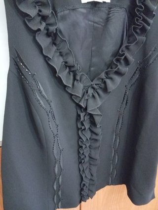 Blusa de tirantes negra de Modatela T.48