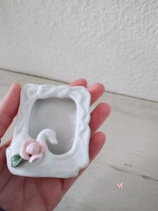 Marco vintage porcelana