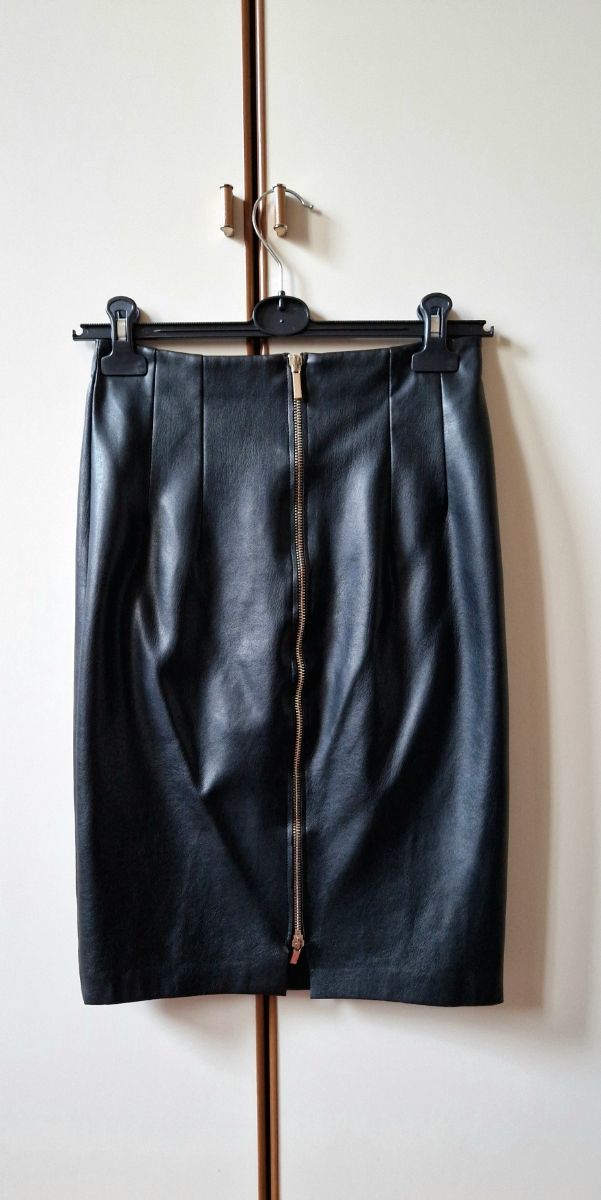 I Blues longuette ecopelle nera