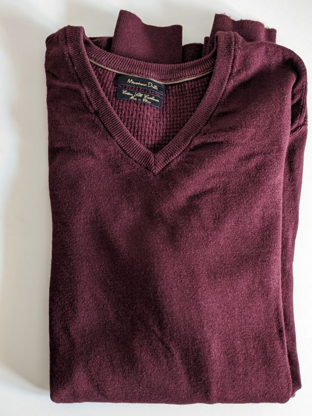 Jersey burdeos Massimo Dutti