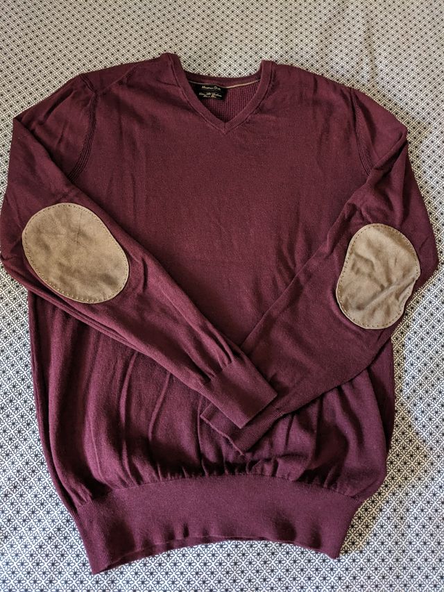 Jersey burdeos Massimo Dutti