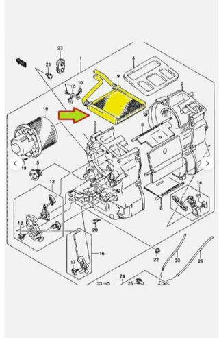 Radiatore stufa riscaldamento Suzuki jimny 4x4
