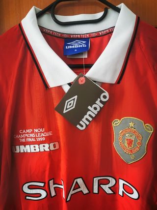 Camisola Man United 98/99 Beckham 7 Tamanho XL