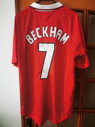 Camisola Man United 98/99 Beckham 7 Tamanho XL