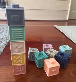 set piezas bloques bebe goma