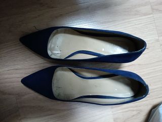 Zapatos azul antelina talla 39