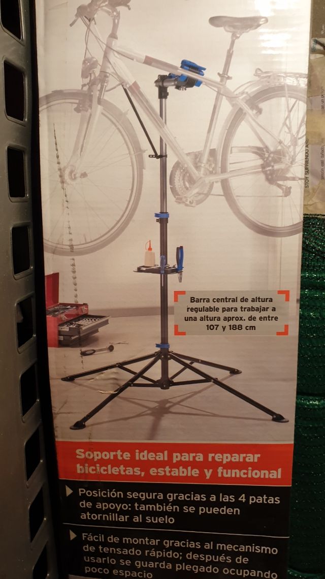Soporte mantenimiento  bicicleta