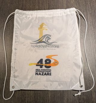 Saco oficial da meia maratona da nazaré