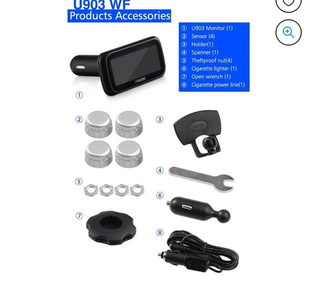 Sistema di monitoraggio della pressione delle ruote TPMS