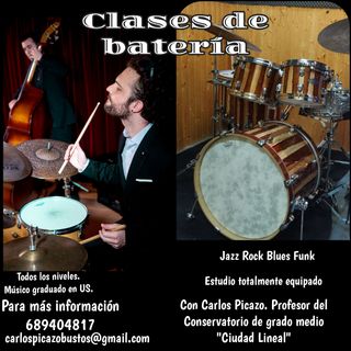 Clases de batería y percusión. 