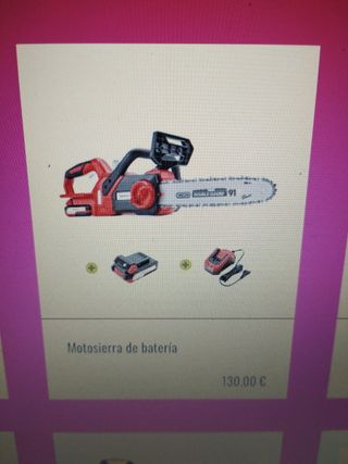 Motosierra de batería