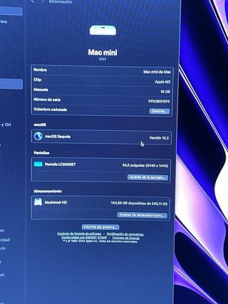 Mac mini M2 16gb ram