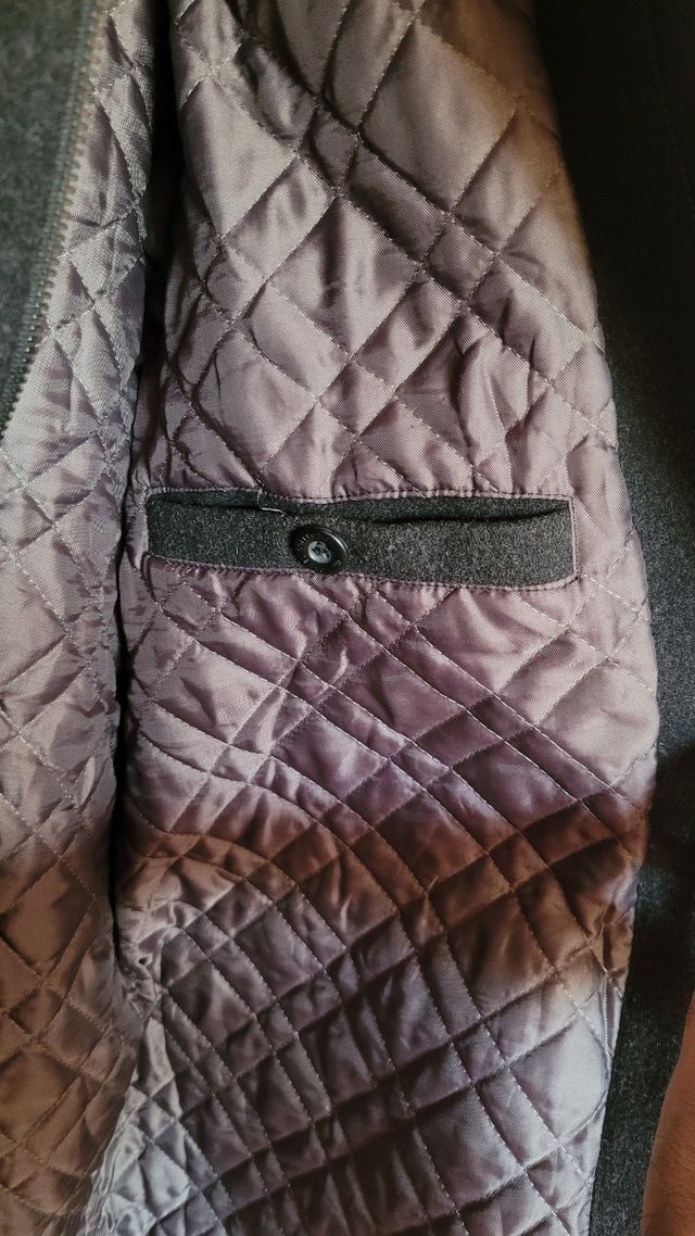 Abrigo fieltro negro CAMEL