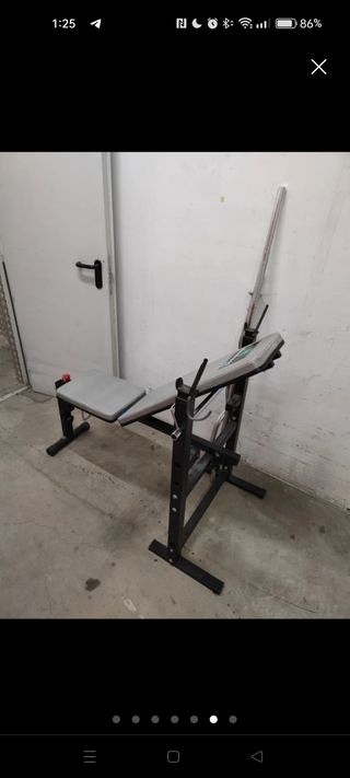 Banco pesas plegable