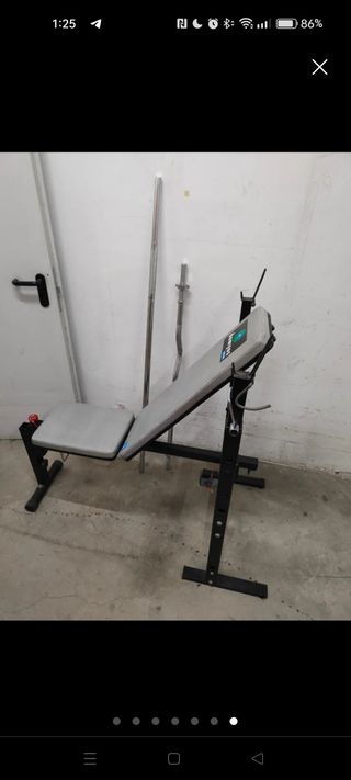 Banco pesas plegable