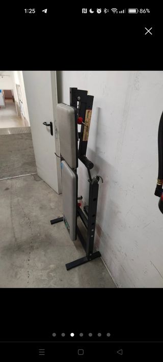 Banco pesas plegable