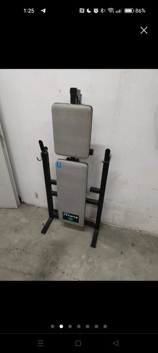 Banco pesas plegable