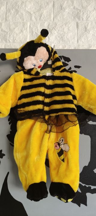 Vestito carnevale ape bambina 6/9 mesi