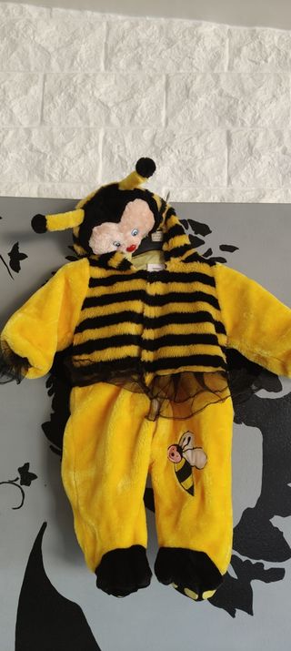Vestito carnevale ape bambina 6/9 mesi
