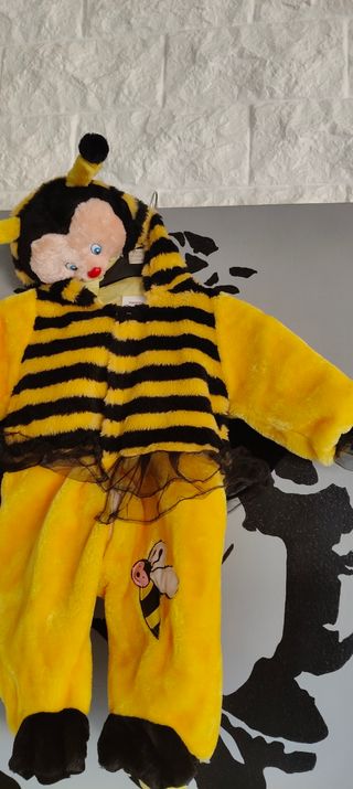 Vestito carnevale ape bambina 6/9 mesi