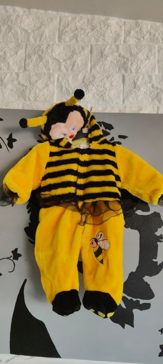 Vestito carnevale ape bambina 6/9 mesi