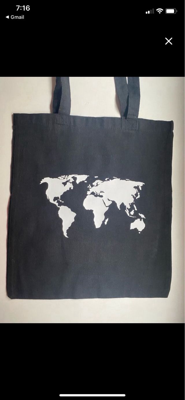 Tote bag mapa mundi